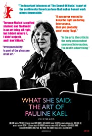 What She Said: The Art of Pauline Kael (2018) Free Movie
