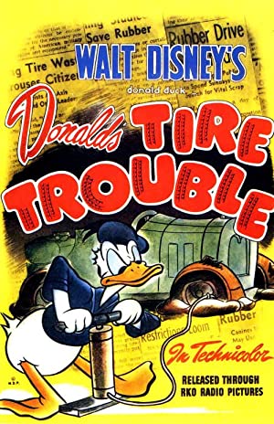 Donalds Tire Trouble (1943) Free Movie